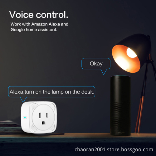 US Wifi Mini Plug 220v 10A OEM Wireless Google Home Remote Control Amazon Alexa Smart Socket Outlet